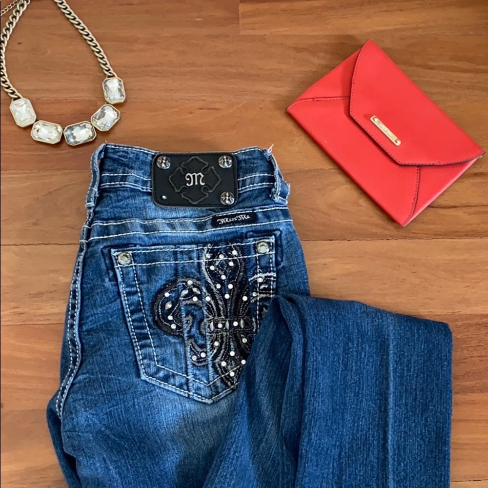 Miss Me 27 dark wash Skinny jeans !!LIKE NEW!!